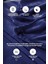 Yumuşak ve rahat tek kişilik 150x230 cm koyu mavi polyester battaniye 2