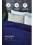Yumuşak ve rahat tek kişilik 150x230 cm koyu mavi polyester battaniye 4