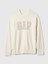 Erkek Kırık Beyaz Gap Logo Relaxed Intarsia Kazak 2