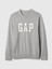 Erkek Gri Gap Logo Relaxed Intarsia Kazak 2