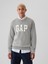 Erkek Gri Gap Logo Relaxed Intarsia Kazak 1