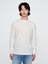Erkek Kırık Beyaz Gap Logo Waffle Örgü T-Shirt 1