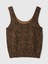 Kadın Kahverengi Cashsoft Crop Bluz 2