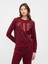 Kadın Bordo Gap Logo Relaxed Fleece Sweatshirt 1