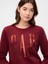 Kadın Bordo Gap Logo Relaxed Fleece Sweatshirt 3