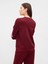 Kadın Bordo Gap Logo Relaxed Fleece Sweatshirt 5