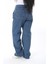 Kadın Büyük Beden Mavi Çima Dikişli Yüksek Bel Kot Pantolon 65N38400 9
