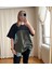 Oversize Paraşüt Cep Detaylı Haki Tshirt 1