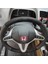 Honda Civic Fd6 Araca Özel Direksiyon Kılıfı (Tüylü Alcantra Nokta Kırmızı) 4