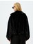Fermuarlı Crop Oversize Bomber Peluş Ceket 4