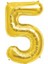 5 Rakam Folyo Balon Altın 75CM 1