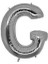 G Harf Folyo Balon Gümüş 40CM 1