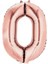 0 Rakam Folyo Balon Rose Gold 100CM 1