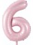 6 Rakam Folyo Balon Pembe 75CM 1