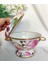 Rose Deluxe Vintage Emaye Ayaklı Kapaklı Meyve Çorba Salata Sunumluğu 22 cm Çap 2,5 Litre 2