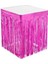 Metalize Fuşya Püsküllü Masa Eteği 1