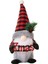 Noel Süslemeleri Noel Şapkası Heykelcik Kırmızı ve Siyah Alfabe Ayakta Gnomes Kadın (Yurt Dışından) 1