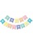 Happy Birthday Makaron Renk Harf Banner 1