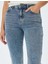 Düz Paça Normal Bel Düğmeli Cep Detaylı Kot Pantolon - Straight Fit Jean 5
