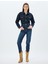 Yüksek Bel Kot Pantolon Düz Paça Düğmeli Cepli Pamuklu - Slim Straight Fit Jeans 1