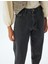 Düz Paça Kot Pantolon Normal Bel Düğmeli Cepli - Mom Jean 5