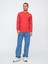 Erkek Kırmızı Everyday Soft Sıfır Yaka T-Shirt 4