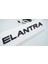 Elantra Bagaj 3m Siyah Abs Yazı Logo Hyundai Ile Uyumlu 1