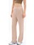 Lubna Pantolon - Nervür Dikiş Detaylı Üç Iplik Pamuklu Kumaş Wide Leg Taş Rengi Pantolon 4