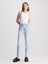 Kadın Streç Yüksek Bel Slim Fit Jeans Kot Pantolon - Açık Mavi 2