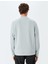 Bisiklet Yaka Basic Pamuk Karışımlı Minimal Baskılı Sweatshirt 4