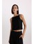 Slim Fit Dar Kesim Tül Askılı Bluz D9844AX24AU 3