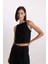 Slim Fit Dar Kesim Tül Askılı Bluz D9844AX24AU 4