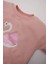 Kız Bebek Bisiklet Yaka Baskılı İçi Yumuşak Tüylü Etek Ucu Detaylı Sweatshirt D7208A524WN 2