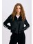 Oversize Geniş Kalıp Cepli Fermuarlı Spor Hırka E1803AX24WN 4