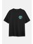 Starry Night Great Wave Hokusai Van Gogh Art Painting Sanat Minimal Baskılı Siyah Oversize T-Shirt 1