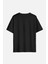 Vintage Logo Anarchy Symbol Anarşi Minimal Baskılı Siyah Oversize T-Shirt 3