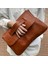 Klasik Retro Düz Renk Clutch Cüzdan, Büyük Kapasiteli Kadın El Çantası (Yurt Dışından) 1