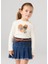 Kız Çocuk Kemerli Denım Etek - Mavi 1