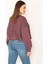 Kadın Renkli 3 Iplik Içi Şardonlu Etek Ucu Lastikli Sweatshirt 5