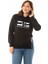 Kadın Büyük Beden Oranj Taş ve Baskı Detaylı Kapşonlu Yan Yırtmaçlı Sweatshirt 65N36867 3