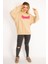 Kadın Camel Içi Şardonlu 3 Iplik Kumaş Sweatshirt 65N35086 2