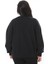 Kadın Büyük Beden Siyah 3 Iplik Içi Şardonlu Flok Baskılı Sweatshirt 65N38646 4