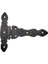 Antika Tarz Dekoratif Pirinç Kuyruklu Düğmeli Menteşe No2 - 138X167 Mm, Oksit 1