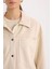 Crop Çıtçıtlı Cepli Süet Gömlek Ceket B2983AX24WN 5