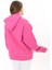Kadın Büyük Beden Bebe Mavisi Içi Şardonlu 3 Iplik Kumaş Kapşonlu Sweatshirt 65N37575 4