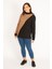 Kadın Gri Ekoseli Sweatshirt 65N34755 5
