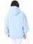 Kadın Büyük Beden Bebe Mavisi 3 Iplik Içi Şardonlu Kanguru Cepli Kapşonlu Sweatshirt 65N38607 4