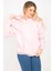 Kadın Pembe 3 Iplik Içi Şardonlu Sweatshirt 65N35310 1