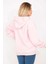 Kadın Pembe 3 Iplik Içi Şardonlu Sweatshirt 65N35310 2