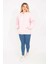 Kadın Pembe 3 Iplik Içi Şardonlu Sweatshirt 65N35310 3